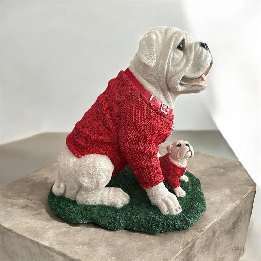 Vintage charming bulldog
